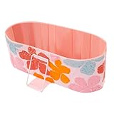 BRRIDE Faltbare Badewanne für Erwachsene, Tragbare Freistehende 1,5 m Große Badewanne für Eisbad & Warmwasser, Ideal für Heim-SPA, Outdoor & Familien (Blumenmuster)