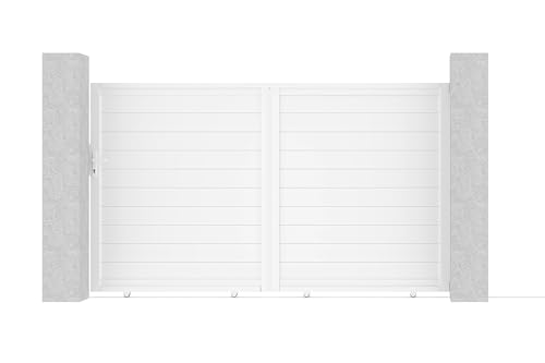 Casanoov Portail coulissant 3m EIGER H.180cm + Motorisation TANKER C600