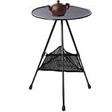 Umifica Mesa de picnic plegable | Mesa de camping portátil plegable, mesa elevable con bolsillo de red para acampar viajes de conducción autónoma