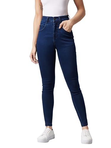 Image of Dolce Crudo Women's Skinny Fit High Rise Regular Length Stretchable High Waist Denim Jeans