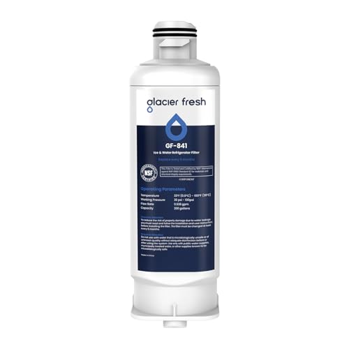 GLACIER FRESH Replacement for DA97-17376B Refrigerator Water Filters, HAF-QIN, HAF-QIN/EXP, DA97-08006C, RF23M8070SG, RF23M8070SR, RF23M8090SG, RF23M8090SR, RF23M8570SR, RF23M8590SG (1 Pack)