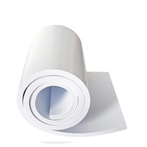 MXCELL Foam Sheets with Adhesive Backing, 11.81 in x 59 in x 1/2 in White Closed Cell Neoprene...
