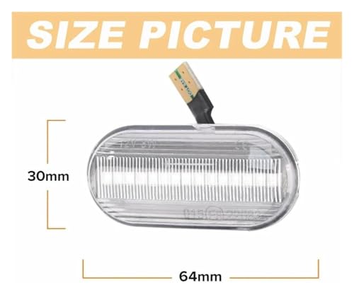 Piloto Intermitente con Luz Indicadora Posición Lateral Dinámica de 12 V y Efecto Secuencial Ahumado 4