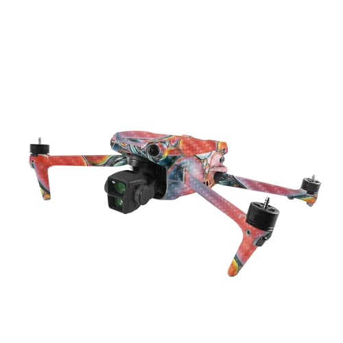 Image of MightySkins Carbon Fiber Skin Compatible with DJI Air 3 - Rainbow Bubbles | Protective, Durable Textured Carbon Fiber Finish | Easy to Apply