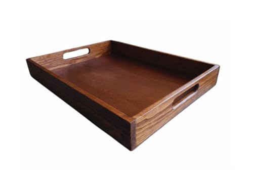 Consejos para Comprar Charola de cocina disponible en línea para comprar. 42 Genérico Bandeja de Madera para Servir Estilo Rústico Elegante – Charola Decorativa para Café, Desayuno y Cocina – Multiusos Hogar y Restaurante 40x30 cm – SNAPPYWRAPWOOD...