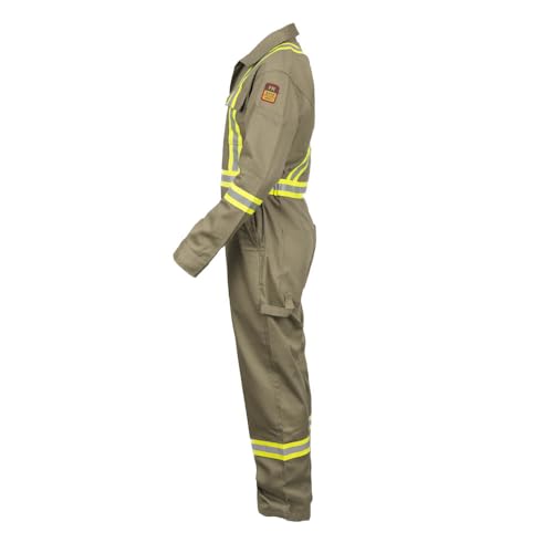 Just In Trend mens Fr Hi Vis Coverall Work Utility Coveralls