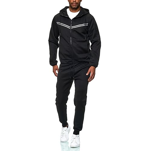 C-IN-C Herren Trainingsanzug – Sportlicher Jogginganzug mit Kapuzenjacke und Hose, Bequem & Stylisch für Freizeit, Fitness & Outdoor (DE/NL/SE/PL, Alphanumerisch, L, Regular, Regular, 068(Schwarz)) C-IN-C Herren Trainingsanzug – Sportlicher Jogginganzug mit Kapuzenjacke und Hose, Bequem & Stylisch für Freizeit, Fitness & Outdoor (DE/NL/SE/PL, Alphanumerisch, L, Regular, Regular, 068(Schwarz))