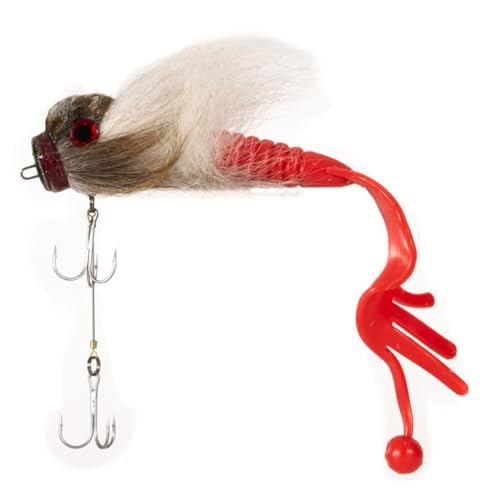 Leurre big pike leurre artificiel cerf hair mouse lure de 85g pour brochet peu profond - 4