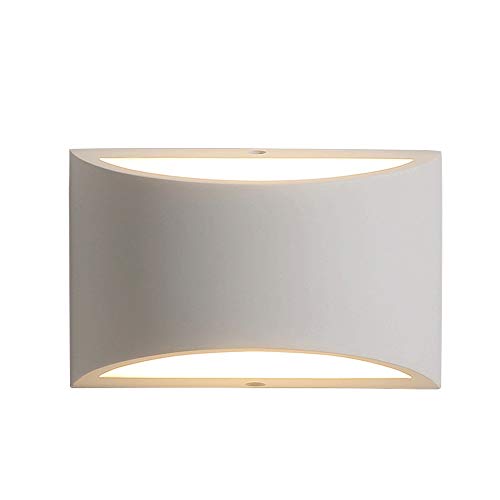Applique murale moderne à LED G9 en plâtre blanc chaud pour décoration intérieure de maison