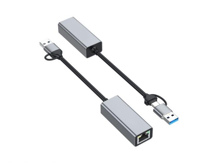 Type C (USB-C) + USB 3.0 A to RJ45 Ethernet Adapter I 10/100/ MBPS Network LAN Speed I for Laptop, Desktop, Gaming Console,Chromebook and MacBook I Plug & Play I(ABC)-picture-28