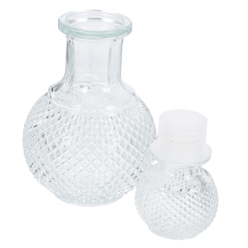 ULTECHNOVO Carafe à Whisky Verre Distributeur de Spiritueux Carafe à Liqueur Bouteille de Verre Transparent pour Whisky et Brandy