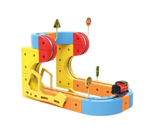 YAKINO �d����ԃZ�b�g �t���L�V�u�����[�X�g���b�N 3D���ߍ��݃��C�A�E�g �g���C���g���b�N�t���[�W�����Z�b�g �d�͂ɋt�炤���[���L���[�u�g�ݗ��Ă������� �d���J�[�t�� �q�� �j�̎q ���̎q �N���X�}�X�E�a�����M�t�g (66Pcs)