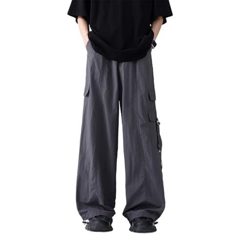 Men's Pants Workwear Lightweight Loose Fit Retro Couple Style Summer Casual Long Pants for Men3