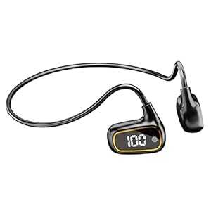 Beengeleiding Hoofdtelefoon, Draadloze Open Ear Headset, Bluetooth 5.3 met Mic, Lichtgewicht, Zweetbestendig, Comfortabele Koptelefoon voor Running Wandelen
