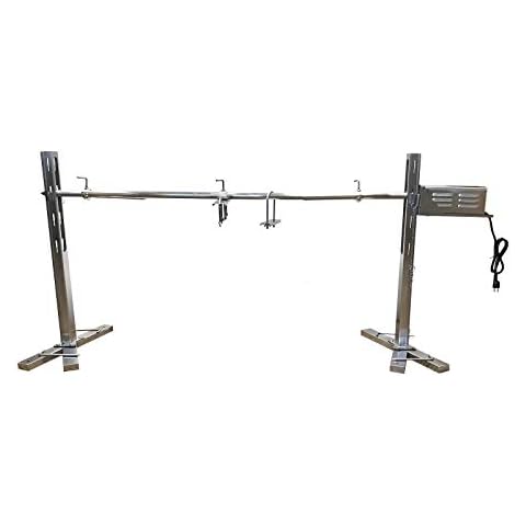 Stainless Steel Rotisserie Grill Tripod Roaster with 30W Motor for Outdoor Campfire Cooking of Poultry and Livestock (CB-PIGR-TKIT60) Cover