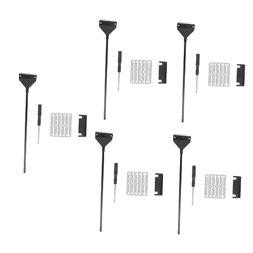 NOLITOY 5 Conjuntos Raspador De Algas De Aquário Removedor De Algas De Liga De Alumínio Raspador De Algas Para Aquário De Vidro Raspador De Aquário Raspador De Barbear De Algas Maior