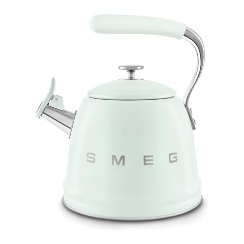 SMEG Retro Stovetop Whistling Kettle – 2.4Q (Pastel Green) Cover