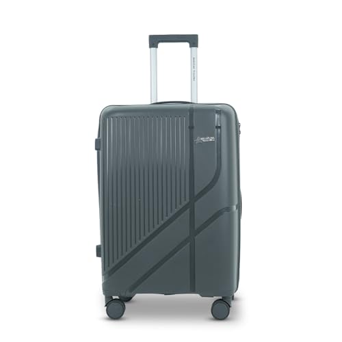 Image of AMERICAN TRAVELLER Poineer Trolley Bag | Large Polypropylene Hardshell | Large Polypropylene Hardshell, Expandable, 8 Disc Wheels, TSA Type Lock