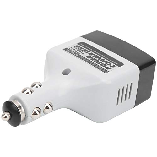 Convertidor 12V 220V Inversor De Corriente para Coche 12V/24Ve Convertidor De Potencia USB Auto Fore Carga De Teléfono Negro