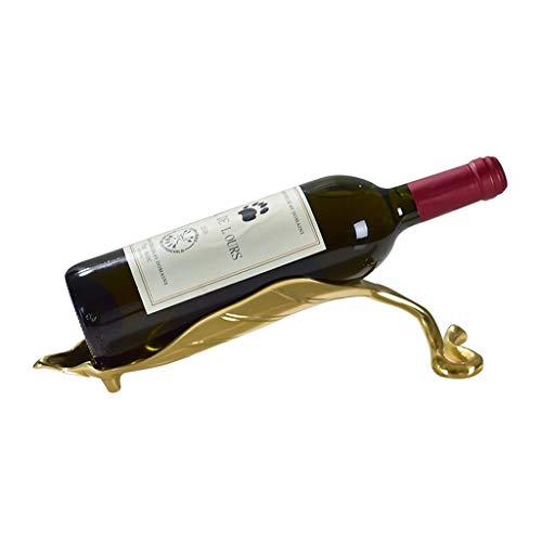 Soporte para botellas de vino de cobre puro para decoración miniatura 1