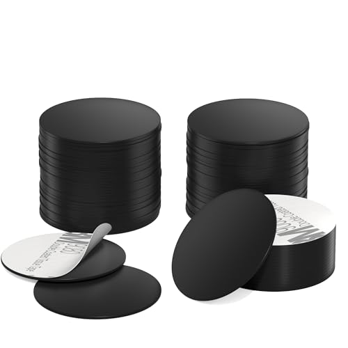 Image of 30 Pieces NFC Tags Black NTAG215 NFC 215 Tags NFC Coins Cards Black NFC Stickers Round 13.56MHz NFC Chip with Adhesive Back, Compatible with TagMo and NFC Enabled Phones