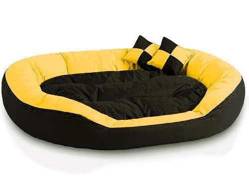 See full amazon price history chart for Gorgeous XXL Pillow Dog Bed Quilted Sofa-Style w/Reversible Velvet Washable Dog,Cat Bed Black Yellow, XXL Gorgeous XXL Pillow Dog Bed Quilted Sofa-Style w/Reversible Velvet Washable Dog,Cat Bed Black Yellow, XXL (B0C6LWWJQ6) Amazon Price History, Amazon Price Tracker