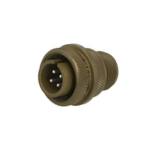 Connecteur ronds 97-3106A-14S-2P prise mâle PIN 4 argenté 13A