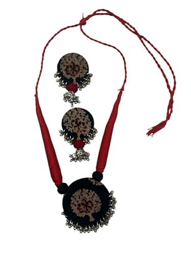 Le bijouxistic Fabric Necklace Jewellery Set with Earrings for women and girls – Handmade Necklace Earring Set, Fabric Jewellery. Le bijouxistic Fabric Necklace Jewellery Set with Earrings for women and girls – Handmade Necklace Earring Set, Fabric Jewellery.