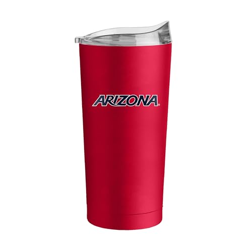 Image of Logo Brands NCAA 20 oz Powder Coat Stainless Tumbler -Double-Wall Insulated Everday Tumbler for Hot or Cold Drinks, High Lip Lid, Team Color