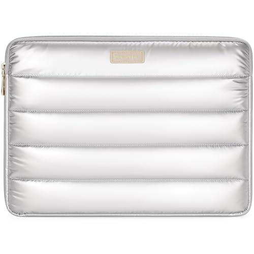 Vinterfint 14 inch Shiny Puffy Laptop Sleeve Case for 14