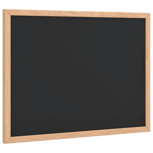 Pizarra de menús para cocina y notas de oficina con marco de madera natural de 40x30