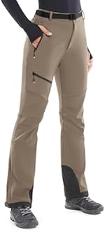 Heathyoga Snow Ski Pants Women Waterproof Softshell Insulated Fleece Lined Snowboard Pants Hiking Pants for Winter Outdoor