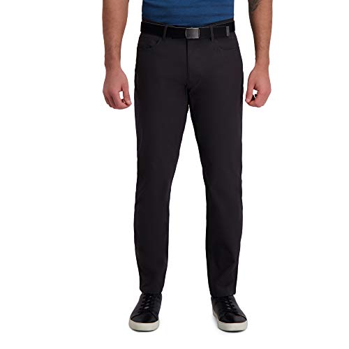 Haggar Men's Slim Fit The Active Series 5-Pocket Flex Pant Slate - image 1