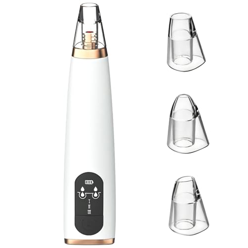 Blackhead Removal Vacuum, Pore Cleaner with 3 Suction Levels, Rechargeable Abs Device for Skincare
