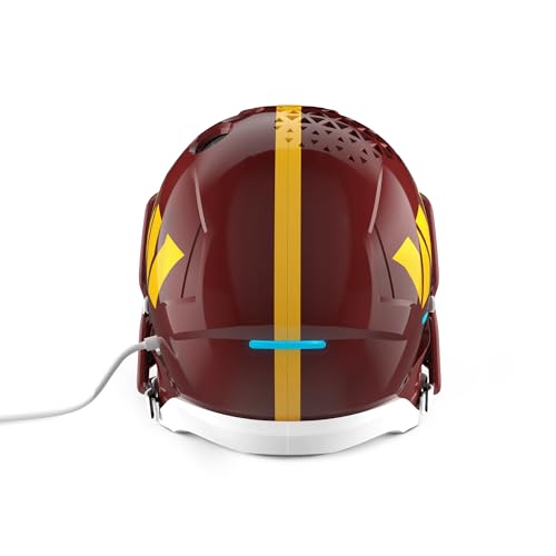 Image of NFL Echo Dot Bundle: Includes Echo Dot | Charcoal and Limited-Edition NFL Helmet Stand | Washington Commanders