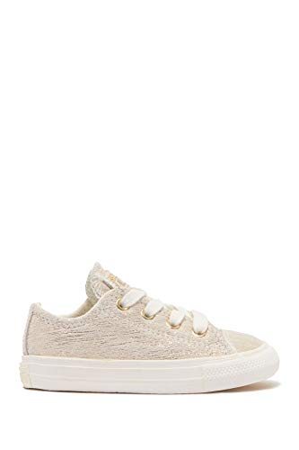 Converse Youth Chuck Taylor All Star Leather Ox Egret/Gold 363092C (Numeric_12)3