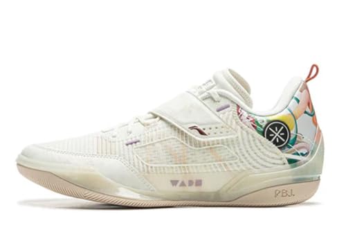 Image of LI-NING Wade 808 4 Ultra Men's Basketball Shoes Anti-Slip Professional Shock Absorption Sneakers Champagne White ABAU031-15 US 8.5