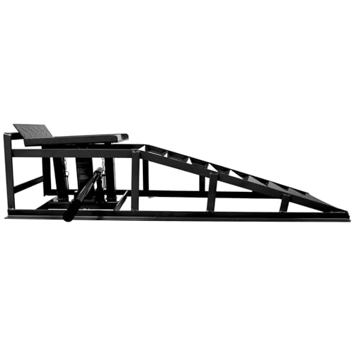 Car Lifts for Home Garage, Auto Truck Service Ramps Lifts, Portable Heavy Duty Vehicle Dumbwaiter Ramps 5 Ton, Automotive Hydraulic Dumbwaiter Repair Frame Lift(2 Pack) Black miniatura 5