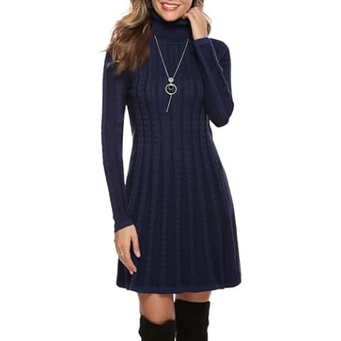 Gyabnw Women's Knitted Winter Jumper Dress Cover