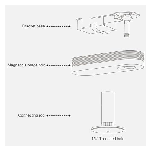 Soporte Techo PTZ RS10 RS20 Accesorio Montaje Cámara Domo Giratoria 2
