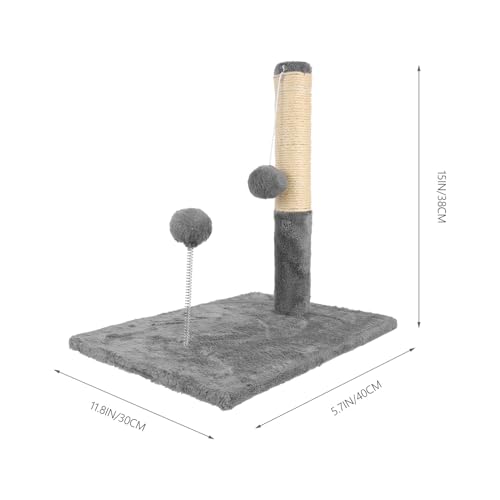 Rascador para Gatos INOOMP Grande con Sisal Integrado Gris miniatura 2