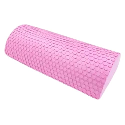 Rouleau de yoga demi-rond vert en mousse EVA 30cm pour Pilates