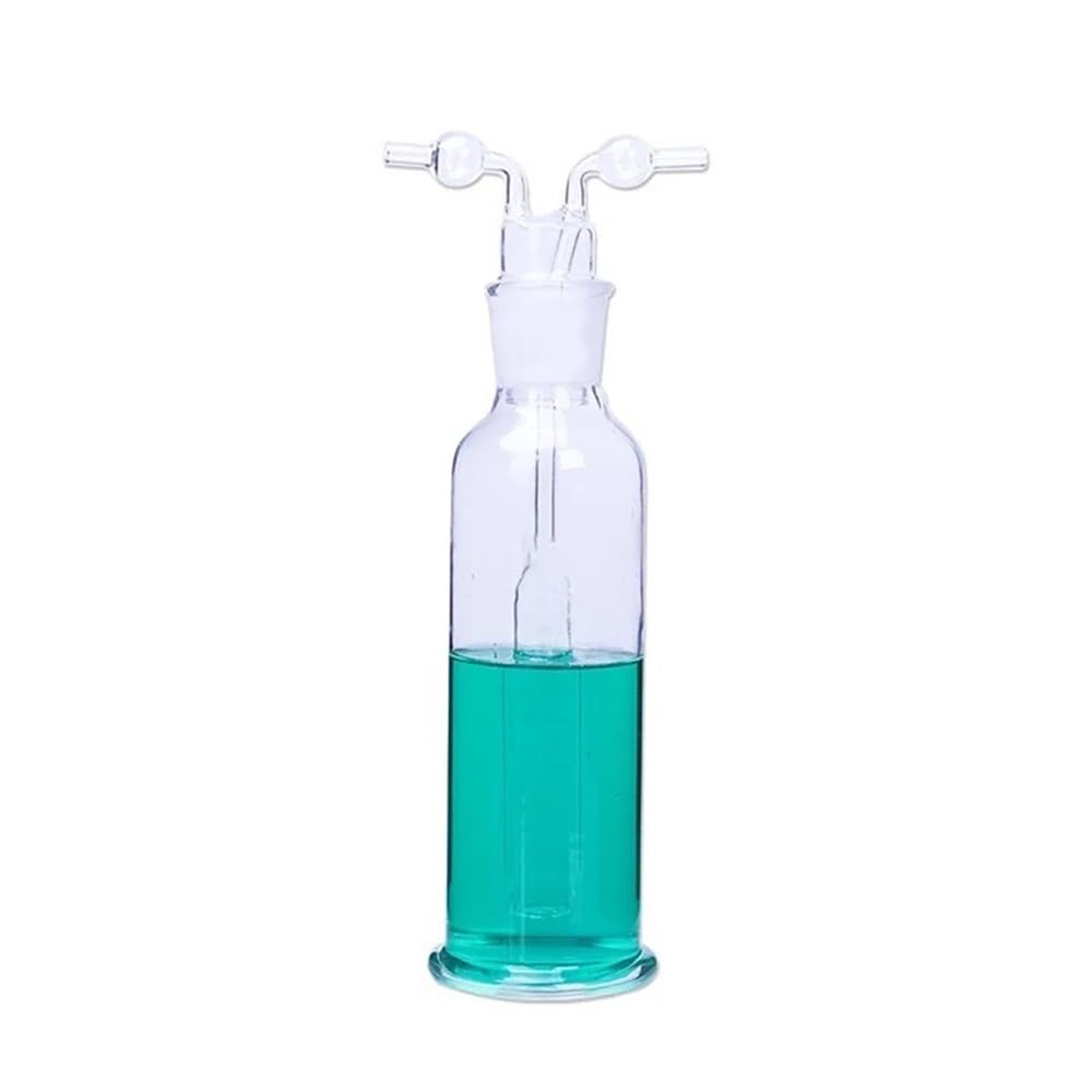 Laborglaswaren Laborflasche aus Glas, Vakuumfalle, 500 ml, mit zwei gebogenen Rohrverbindungen for Laborglas-Set