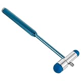 Zerodeko Medizinischer Perkussionsreflexhammer Doppelkopf Tragbarer Diagnosehammer aus Kunststoff Neurologisches Untersuchungsinstrument für Ärzte und Klinik