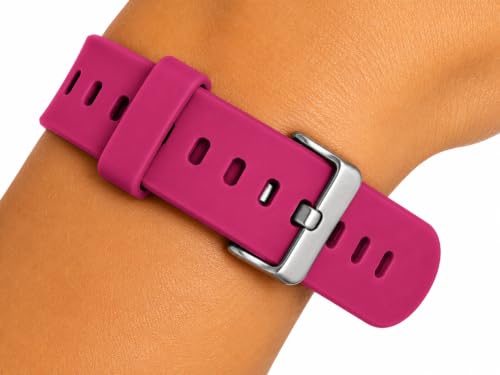 Image of Dreamy 22mm Silicone Smart Watch Strap Loops /Keepers Holder Retainer Loop Replacement - color Watch Band Loop (Pack of 2)