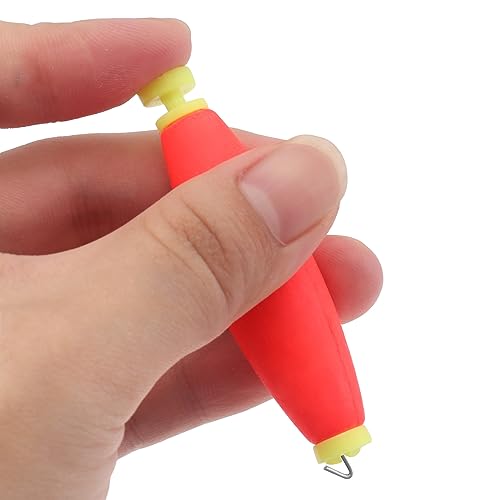 OriGlam 10pcs Fishing Bobbers Floats Foam Snap on Float, Fishing Foam Spring Float Bobber - Image 2