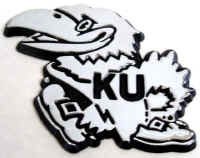 Kansas KU Jayhawks Auto Emblem