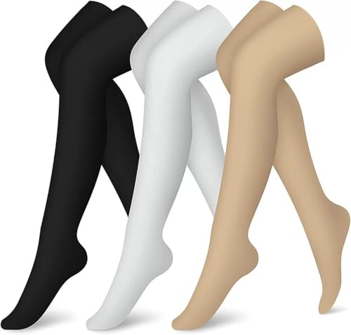 3 Pairs Long Socks For Men And Women Over Knee