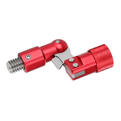 Connecteur pliable de 1,27 cm en aluminium pour bâtons de filet de pêche rotatif