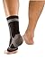MUELLER Sports Medicine 4-Way Stretch Ankle Support Sleeve, Ankle Pain Relief Support for Men and Women, Ideal for Sprains, Strains, Arthritis, Black, Small/Medium